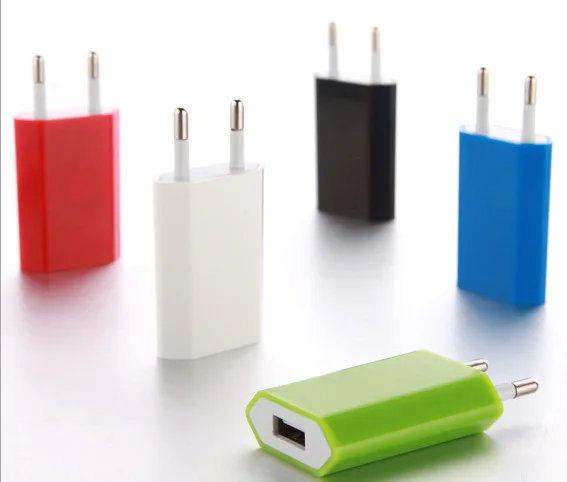 100 шт./лот 5 в 1A штепсельная вилка переменного тока для путешествий USB бытовое