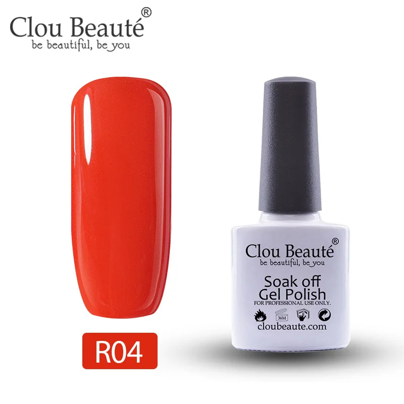 Clou Beaute Red Series Гель-лак для ногтей 10 мл Полупостоянный УФ светодиодный
