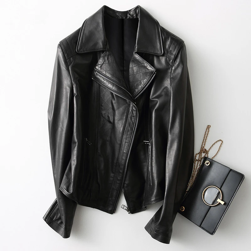 Куртка AYUNSUE женская из натуральной овечьей кожи уличная модная винтажная верхняя