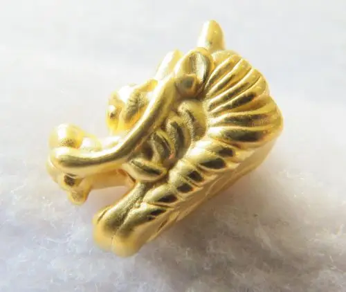 

Новинка, подвеска J.Lee из чистого желтого золота 24 карата, 3D мощный кулон в виде дракона с бусинами (1 шт.)