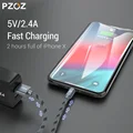 PZOZ Usb кабель зарядка для iphone кабель 11 12 pro max Xs Xr X SE 2 8 7 6 plus 6s 5s ipad air mini 4 Быстрая Зарядка Кабели зарядное устройство для iphone провод для зарядки аксессуары 1m 2m