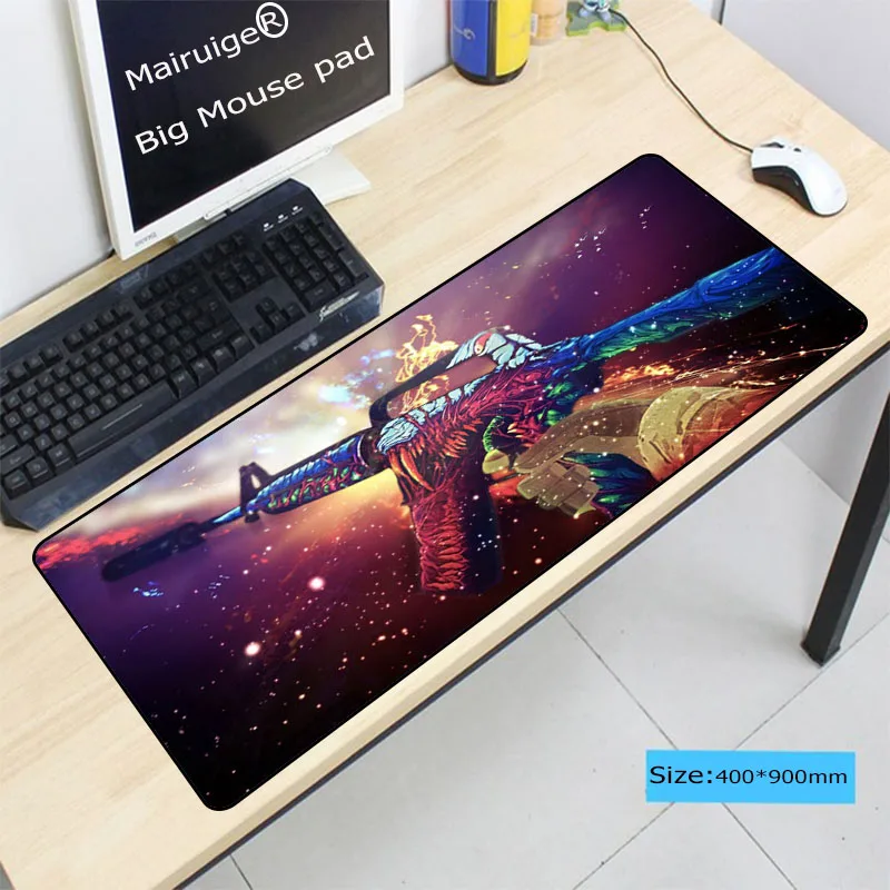Большой коврик для мыши Mairuige fire Hyper beast CS GO с оверлок большой игровой лучший