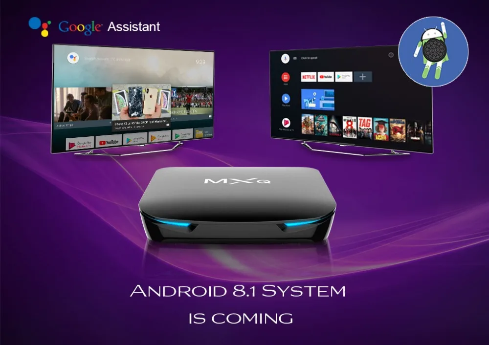 Четырехъядерный процессор Amlogic S905X2, 4 ГБ, 32 ГБ, Smart tv Box, Android 8,1, поддержка KD18.0, Youtube Netflix, Bluetooth, wifi, MXQ G12