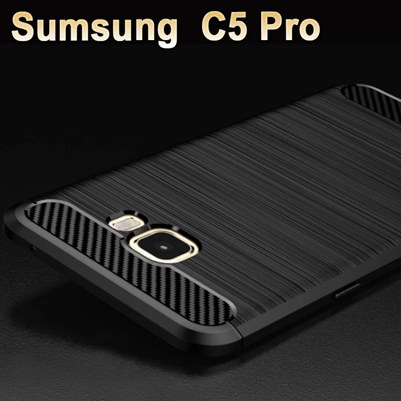 Для Sumsung Galaxy C5 Pro Чехол Wiredrawing чехол для c 5 крышка из углеродного волокна Стиль pro