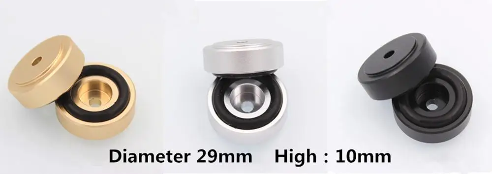 29x10mm S-009 все алюминиевые 1 комплект/4 шт. усилитель мощности шок ноги подушка динамик/CD плеер/сабвуфер шок ноги - Цвет: 29x10mm