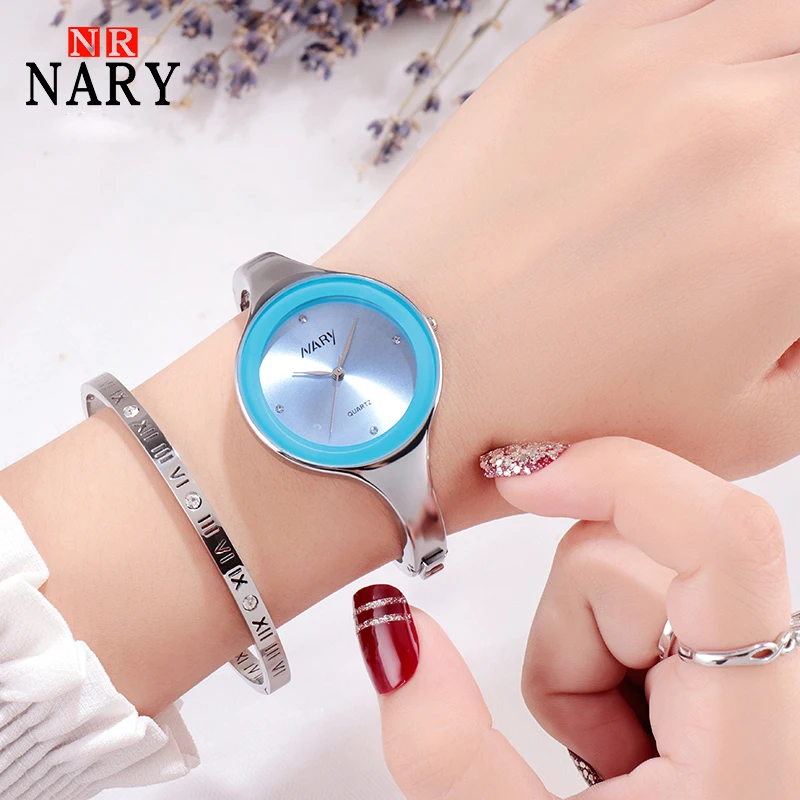 Женские часы 2020 модный браслет с манжетами женские кварцевые из нержавеющей