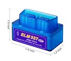 Мини V2.1 ELM327 OBD2 Bluetooth адаптер беспроводное подключение автомобильный диагностический сканер OBDII инструмент