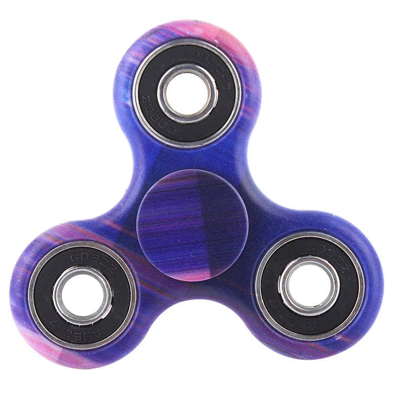 Камуфляжный ручной Спиннер EDC Tri Spinner игрушки фиджеты из металла красный для