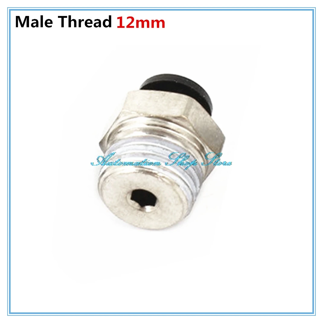 

5pcs 1/4"PT Male Thread to 4mm Pipe Air Pneumatic Tube Straight Quick Coupler Fitting Connector PC4-02