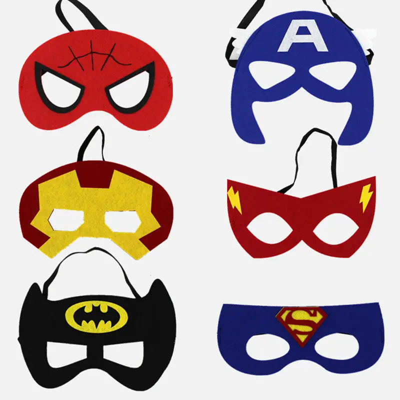 Лидер продаж красивые Super Hero маска для глаз детей маленьких мальчиков и девочек