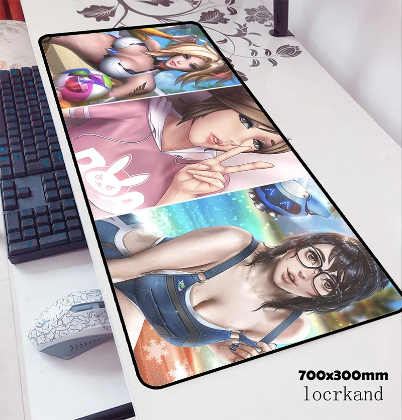 Коврик для мыши ow 700x300x3 мм высококачественный компьютерный коврик геймпад