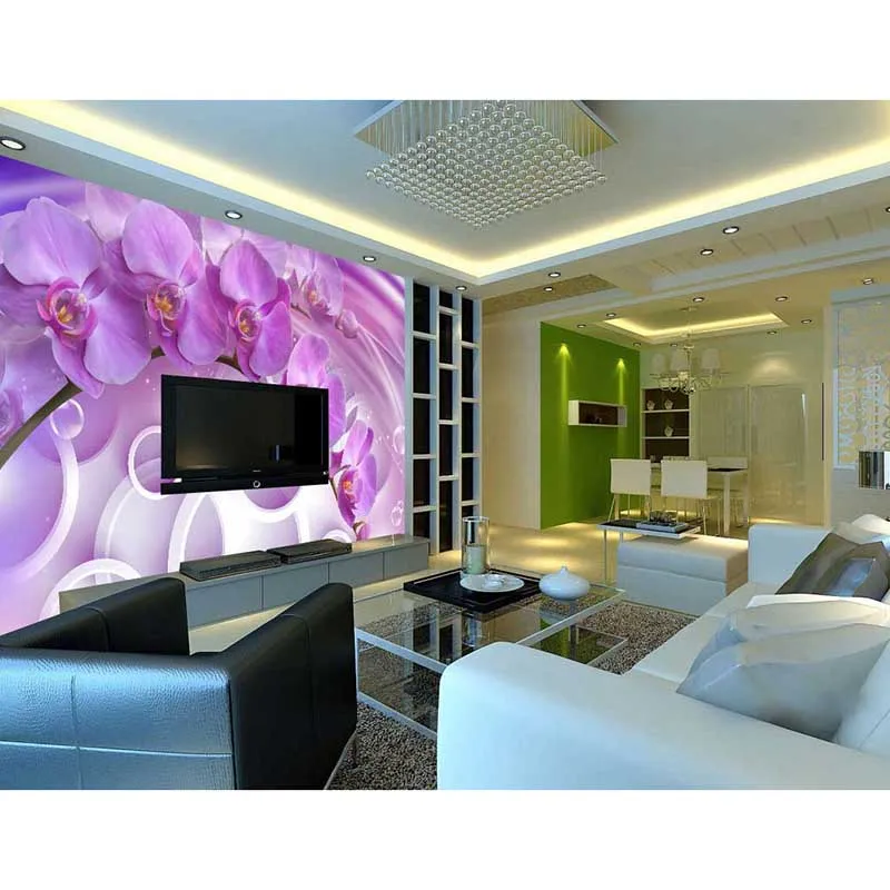 2016 Новая модная Популярная 3D фотообои на заказ в виде цветка фэнтези Современная