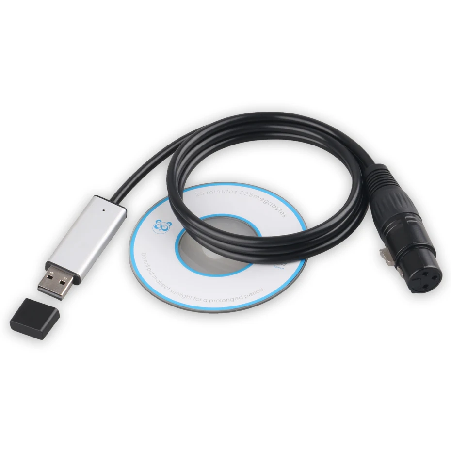 ALIEN USB для DMX интерфейс адаптер PC USB DMX512 Контроллер преобразования сигнала диммер для DJ сценический PAR движущийся головной лазерный свет