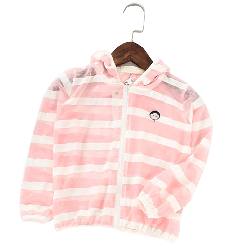 Boys and girls sunscreen clothing children's ultra-thin summer skin baby air conditioning shirt embroidered zipper | Детская одежда
