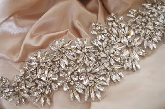 Стразы с кристаллами аппликация на пояс для невесты стразы свадьбу | Дом и сад