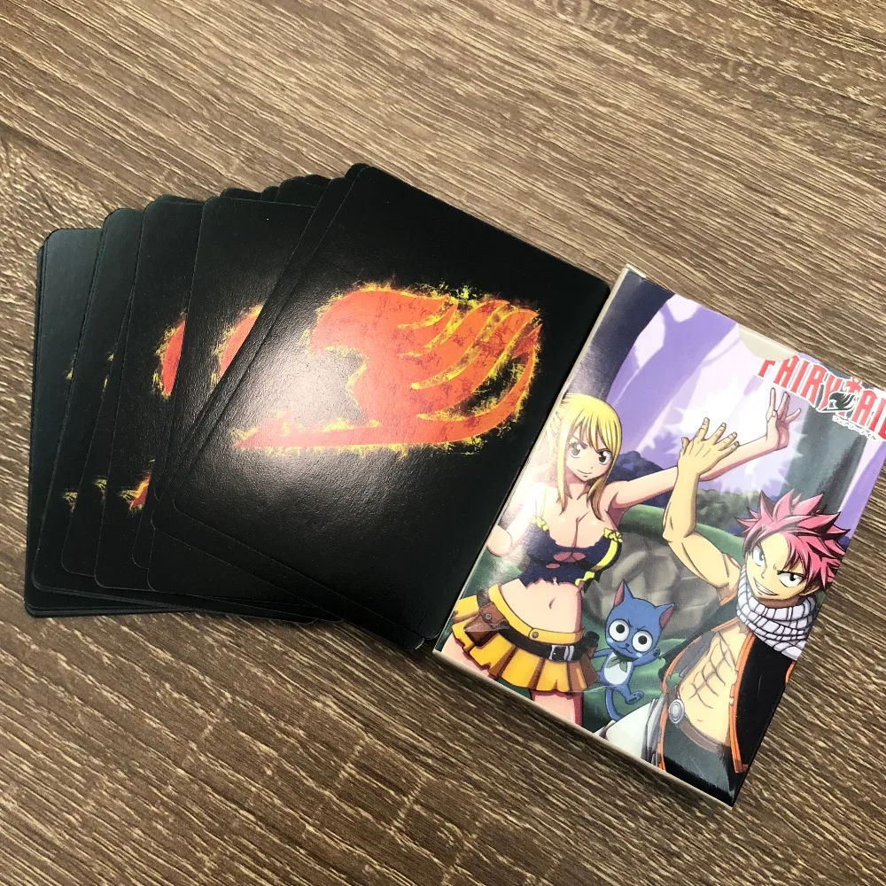 54 шт./пара покер настольная игра Fairytail Настольная мультфильм игры карты счастливы