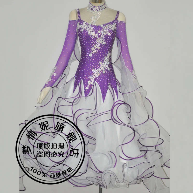 Настраиваемые новые платья для бальных танцев стандартные соревнований по