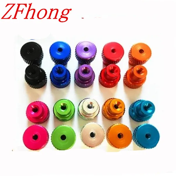 10 шт. цветная анодированная алюминиевая накатанная Шаговая гайка|hand nut|nut nutknurled hand