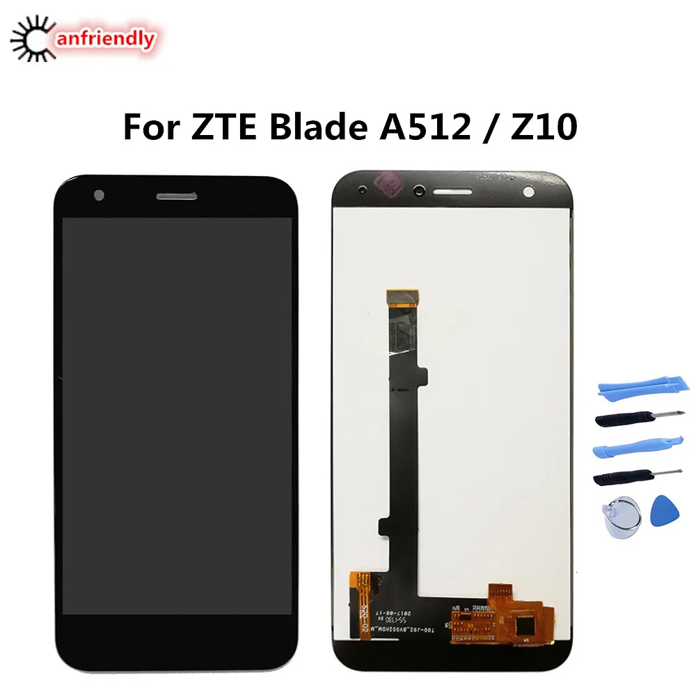

For ZTE Blade A512 Z10 5.2" LCD Display+Touch Screen Replacment Digitizer Assembly Phone Panel Glass Repair Parts For ZTE A512
