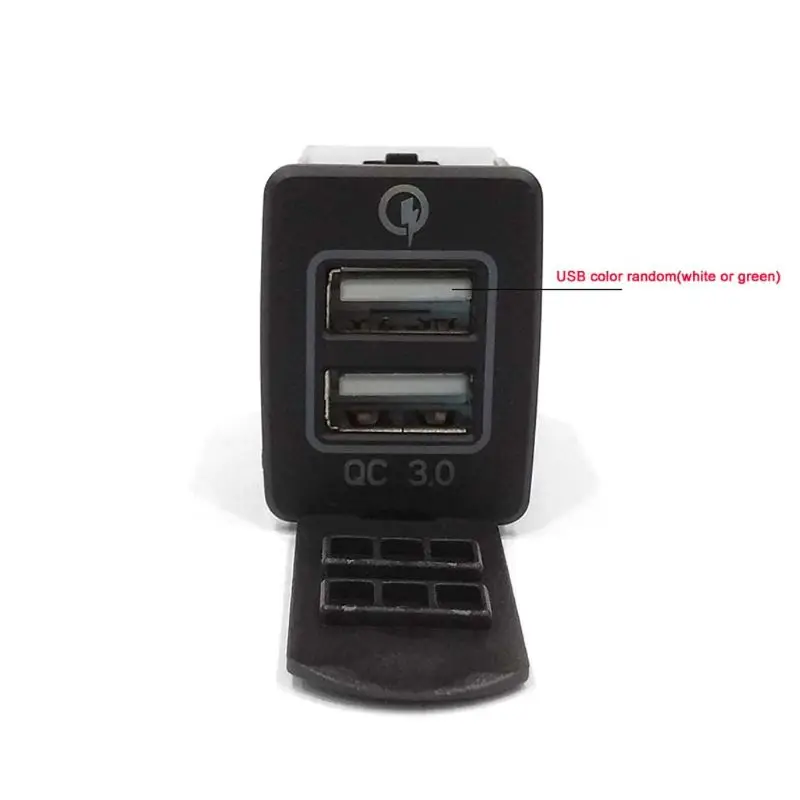 Автомобильное зарядное устройство с двумя USB портами 12 В Quick Charge 3 0|Кабели