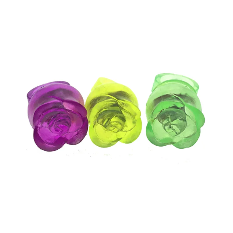 10 шт./лот мигающие кольца в форме розы светящееся кольцо с цветком светодиодные