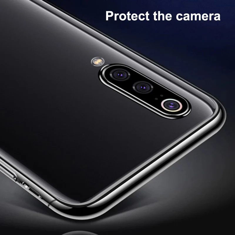 Оригинальный цветной чехол для xiaomi mi 9/ 9 se мягкий силиконовый с гальваническим