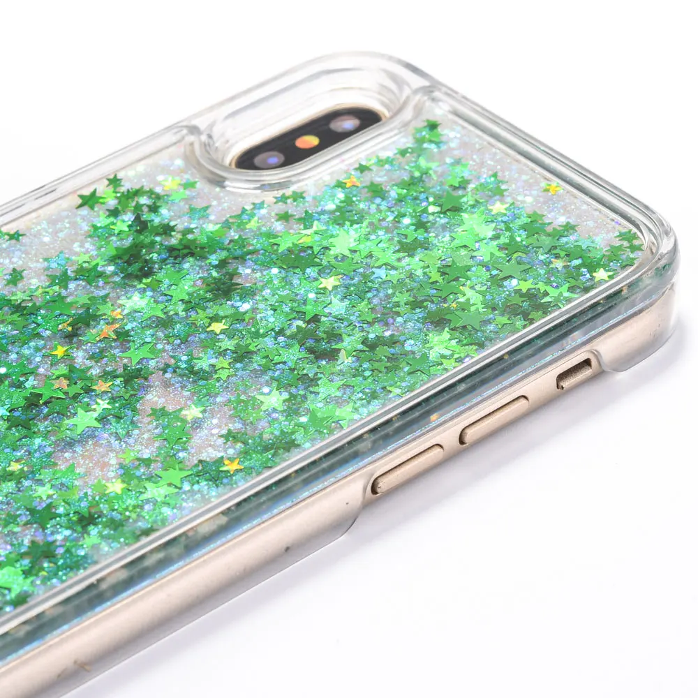 Чехол FQYANG Star Dynamic Liquid Quicksand для SAMSUNG S8 PLUS S7 EDGE S6 edge plus J7 A7 S5 Прозрачный чехол для задней панели ПК телефона