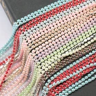 Цепочка с жемчугом из АБС-пластика, 622 мм