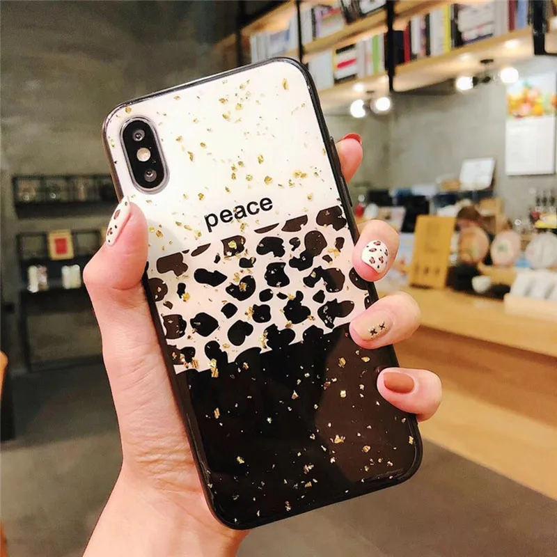 Роскошный леопардовый чехол из золотой фольги для телефона huawei P10 Plus P20 Lite Mate 20 10 P30