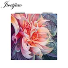 JWEIJIAO карманное мини-зеркало для фотографий с красивыми цветами в горшке растениями птицами складной квадратный 1X2X увеличительное искусственное зеркало