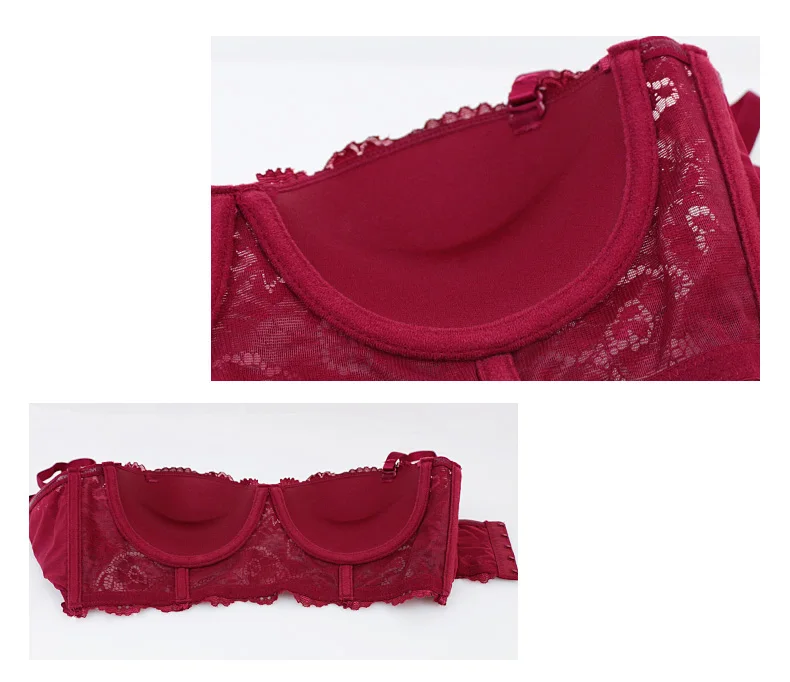 Милый кружевной регулируемый бюстгальтер с бантом комплект нижнего белья
