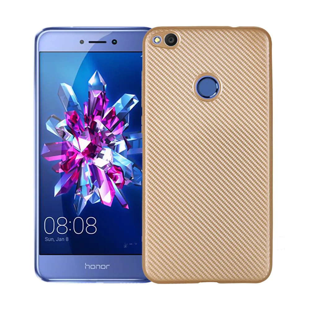 Чехол для Huawei P8Lite 2017/P9/P9Lite/P9Plus/Nova/Mate9/G9Plus/GR3 углеродное волокно Матовый ТПУ Мягкие