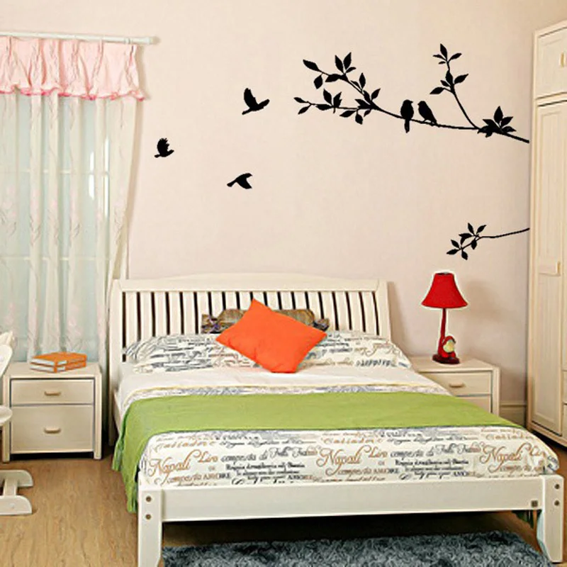 Наклейки на стену детские стены с рисунком милой птицы обои для детской кабинета