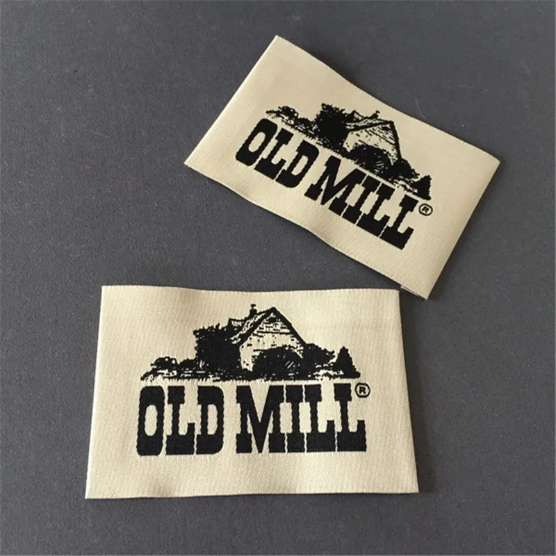 Индивидуальная бирка для одежды с двойной плотностью тканые этикетки