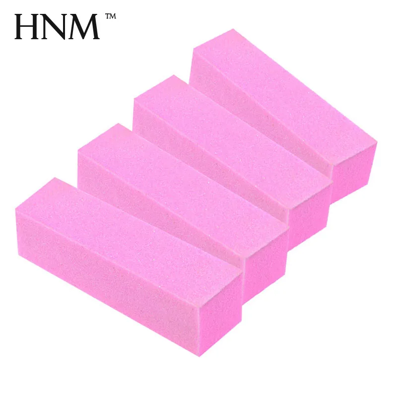 Розовый буфер для маникюра и педикюра HNM 4 шт./лот|buffer file|nail buffer filenail |