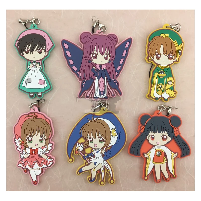 1 шт. аниме брелок карта Captor Cardcaptor Sakura кимоно Sakura Tomoyo Kinomotosakura Portachiavi брелок-подвеска