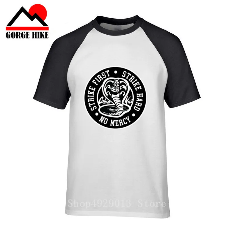 Винтажная Футболка verano Cobra Kai Мужская футболка классная Черная для каратэ Мамба