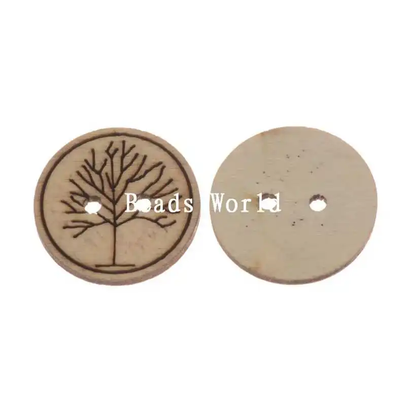 Одежда высшего качества 50 шт в наборе snap кнопки швейные древесины Скрапбукинг 2