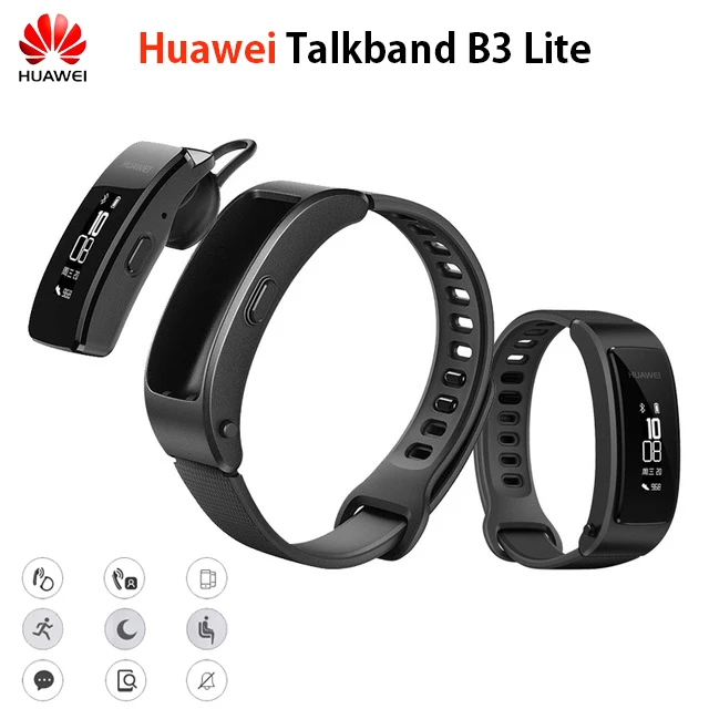 Смарт-браслет huawei Talkband B3 Lite, bluetooth-гарнитура, ответ/завершение вызова, запуск, сон, Автотрек, будильник, сообщение