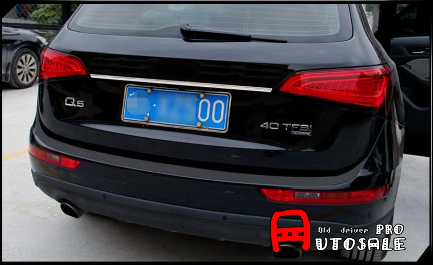Тюнинг автомобилей для Audi Q5 2008-2015 Нержавеющая Задняя Крышка багажника