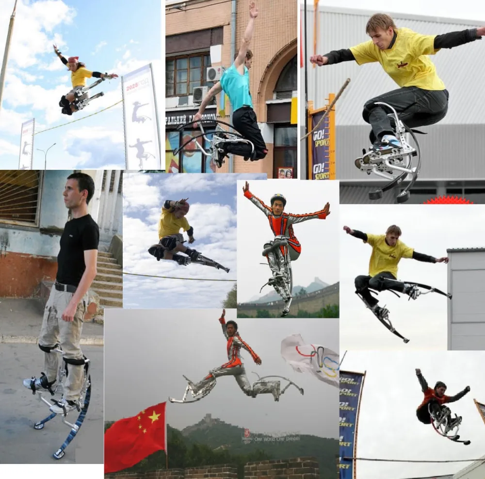 Skyrunner (вес 155 ~ 200 фунтов/70 90 кг) для взрослых серебристый цвет прыгающие
