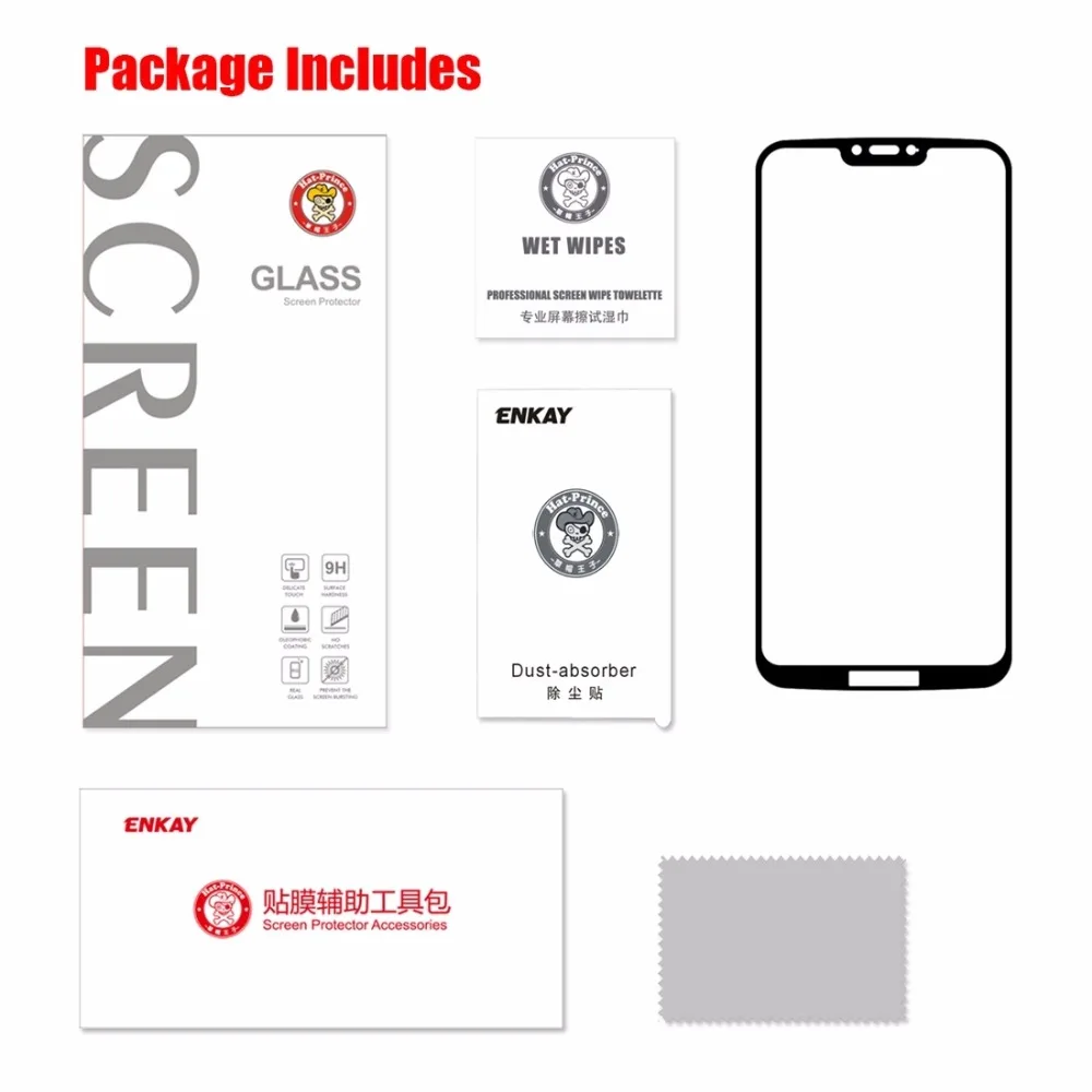 

Full Glue 0.26mm 9H 2.5D Tempered Glass Film for Motorola Moto G7 Power