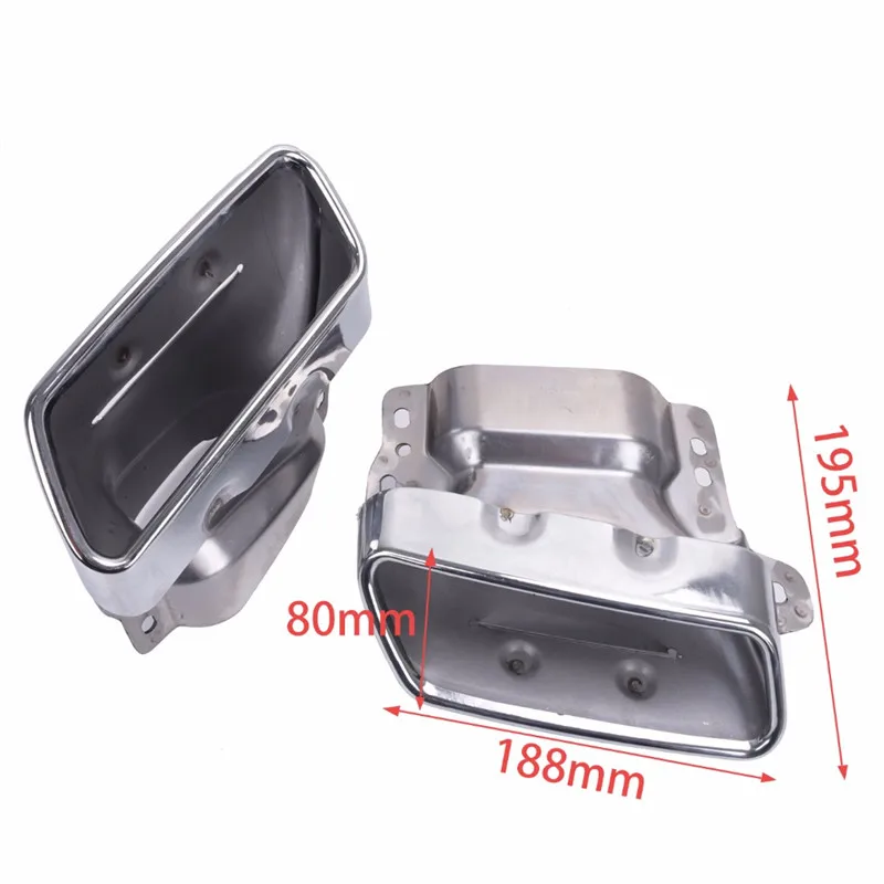 Wisengear для Benz Chrome выхлопные трубы глушитель советы Mercedes W221 W164 AMG W166 W251 W216 2005 2013