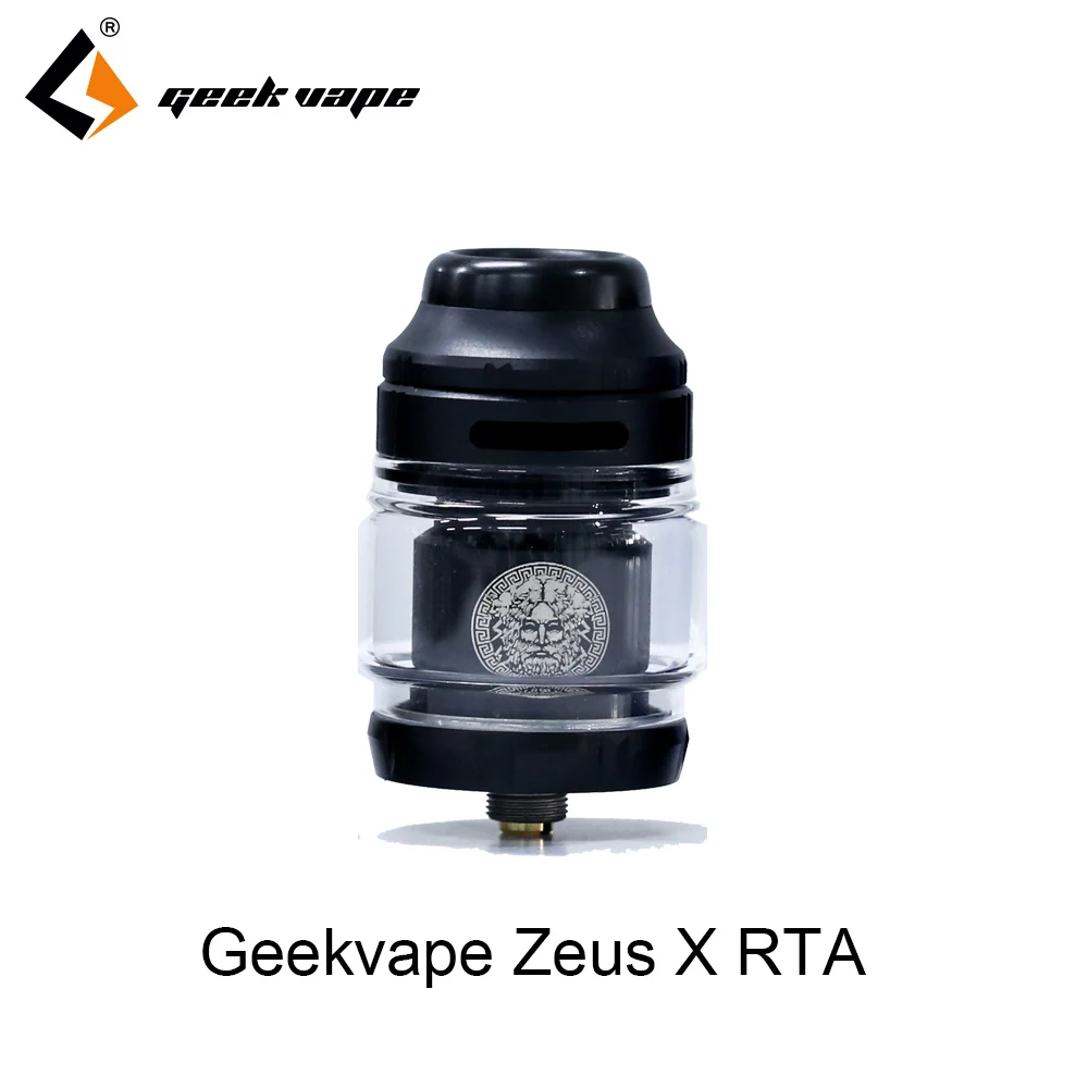 black 2 шт./лот резервуар для вейпа Geekvape Zeus X RTA 4,5 мл емкость бака с 810 Delrin капельным наконечником vape распылитель rta vs zeus rta zeus dual - Цвет: black