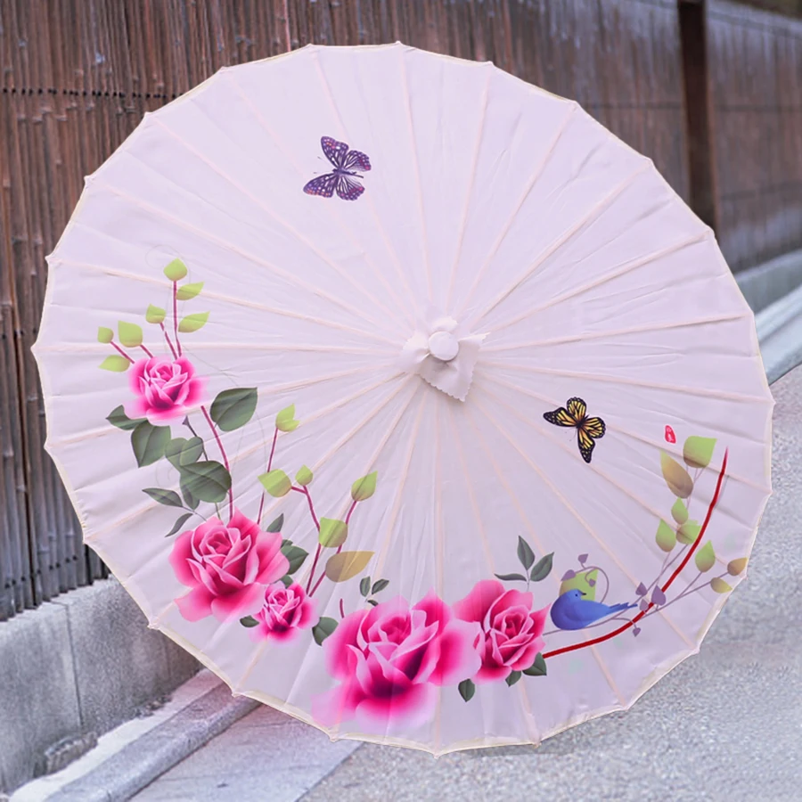 Китайский Свадебный зонт для детей женщин девочек винтажное украшение бумажный