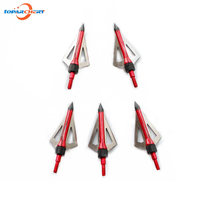12 шт./лот красный стрельба из лука наконечник для стрелы 100GR 3 Лопасти складной лук