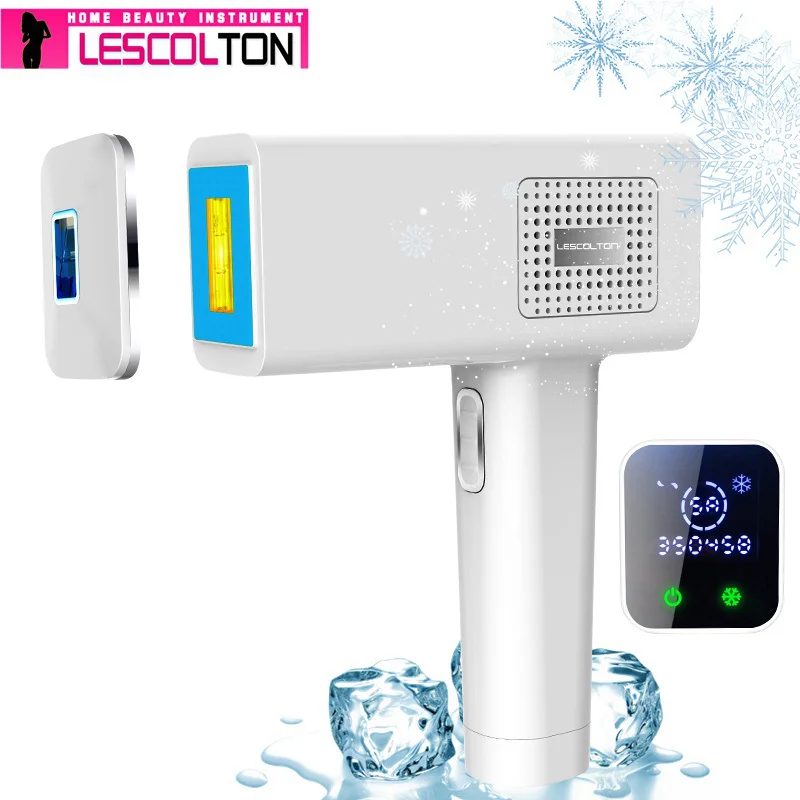 Эпилятор Lescolton Ice cool IPL, постоянное лазерное удаление волос с ЖК-дисплеем, лазерный триммер для бикини, фотоэпилятор
