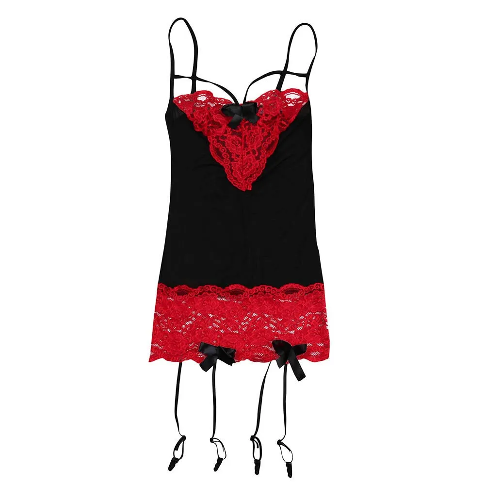 Шелковая атласная кружевная ночная рубашка сорочка Partyexy женское сексуальное