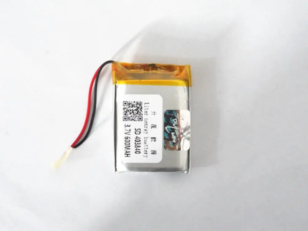 Ультра-тонкий литиевая батарея фабрики сразу 3.7 В 600 мАч 403840 |