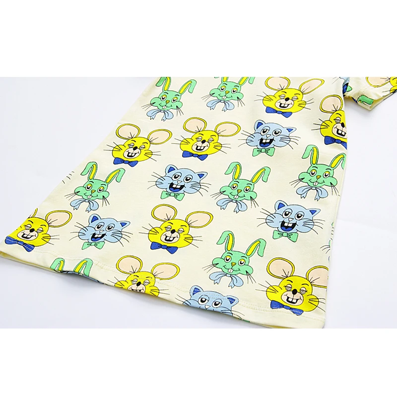Little Maven/платья с короткими рукавами для девочек от 1 года до 6 лет повседневная